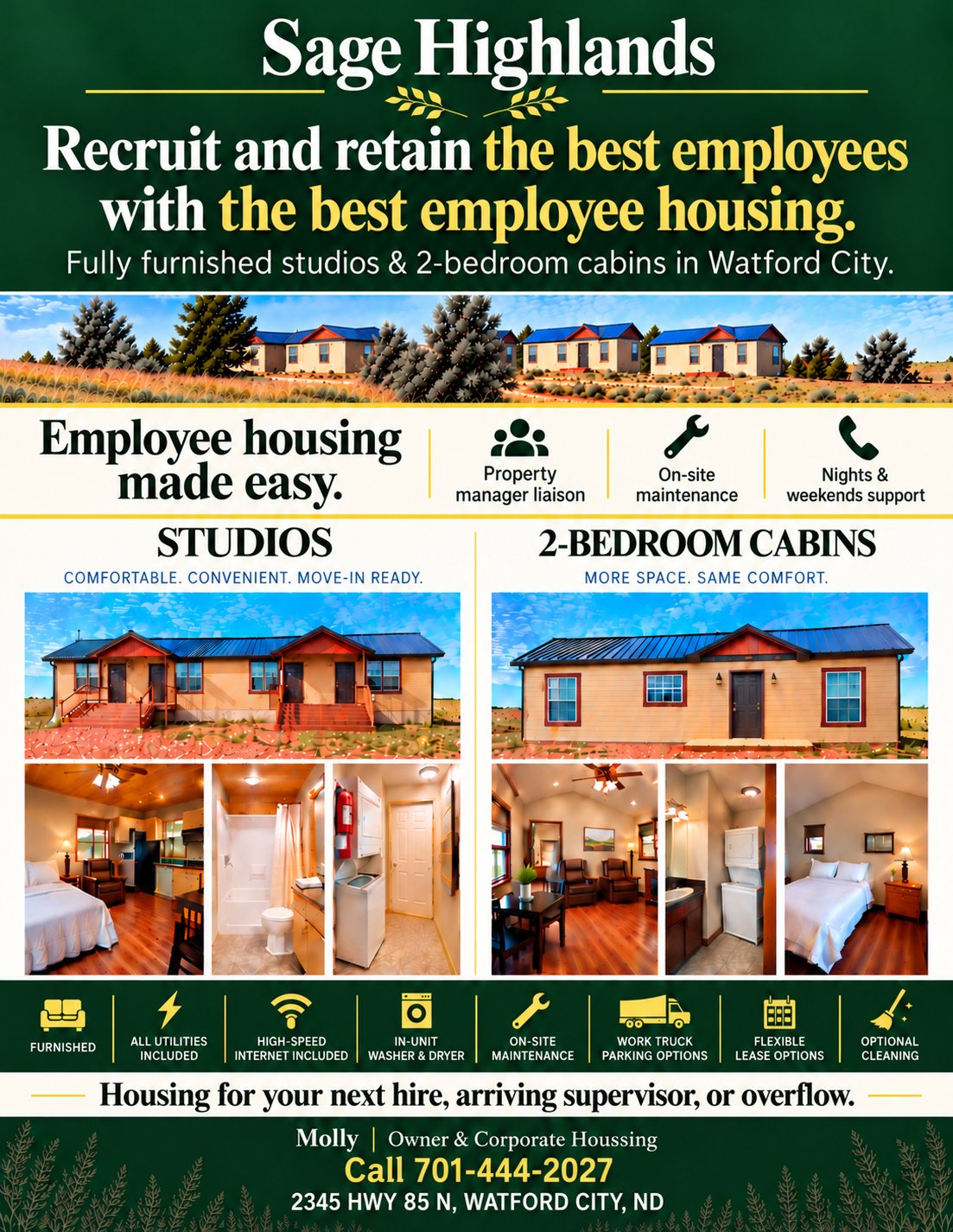 Sage Highlands corporate flyer